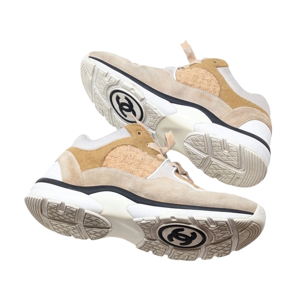 Chanel 2019 Interlocking CC Logo Chunky Sneakers Trainers Size EU 40.5 - Picture 6 of 16